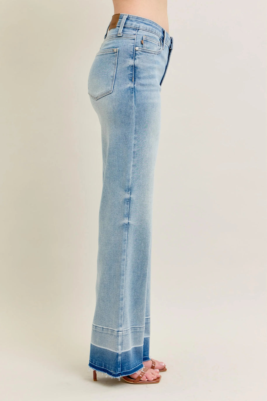 Judy Blue Release Hem Wide Leg Jeans-Trendsi-[option4]-[option5]-[option6]-[option7]-[option8]-Shop-Boutique-Clothing-for-Women-Online