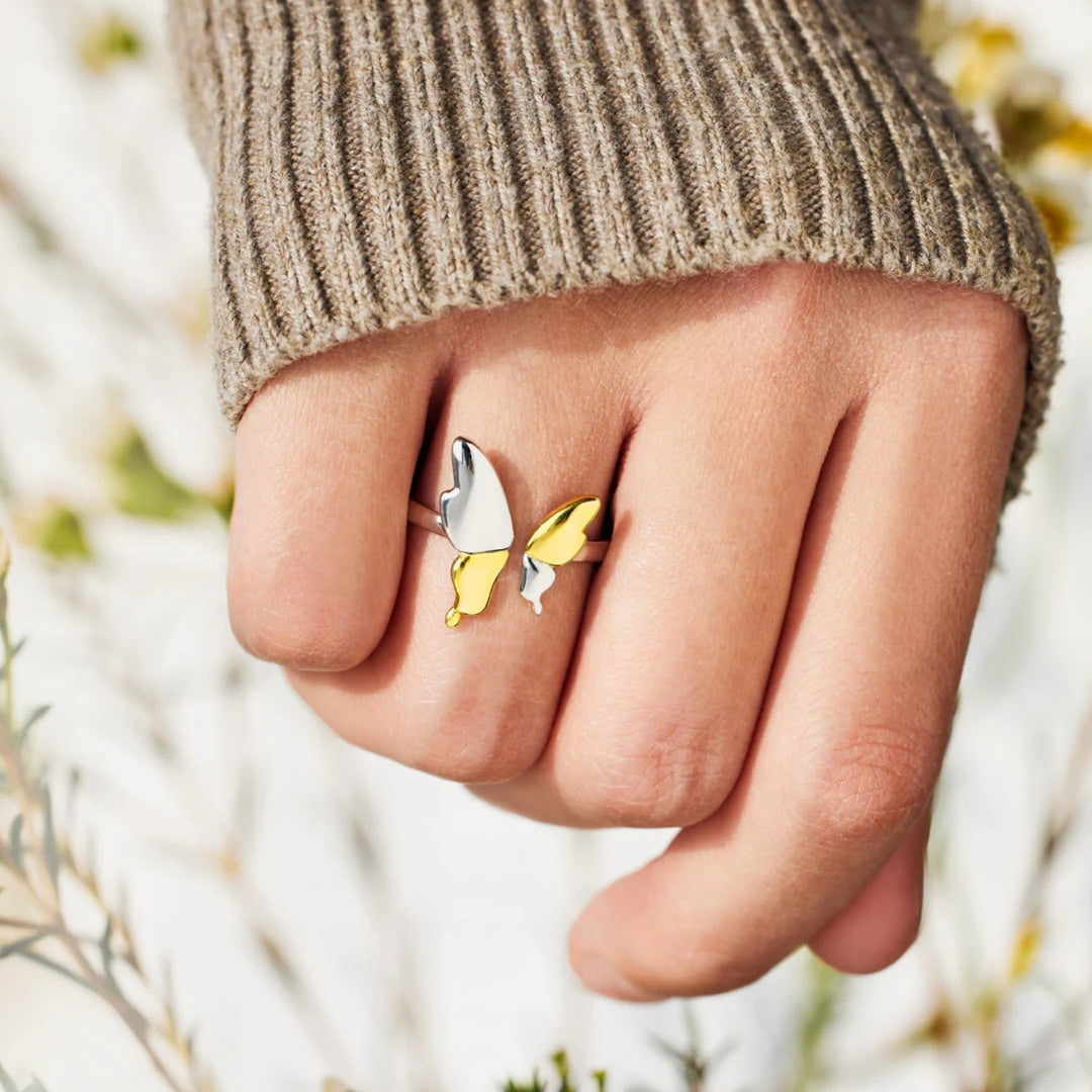 925 Sterling Silver Butterfly Ring-Trendsi-Gold-7-[option4]-[option5]-[option6]-[option7]-[option8]-Shop-Boutique-Clothing-for-Women-Online