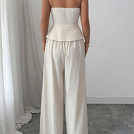 Sweetheart Neck Tube Top and Pants Set-Sets-Trendsi-[option4]-[option5]-[option6]-[option7]-[option8]-Shop-Boutique-Clothing-for-Women-Online