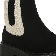 Mothman Faux Fur Detail Chunky Ankle Boots-Rag Company-[option4]-[option5]-[option6]-[option7]-[option8]-Shop-Boutique-Clothing-for-Women-Online