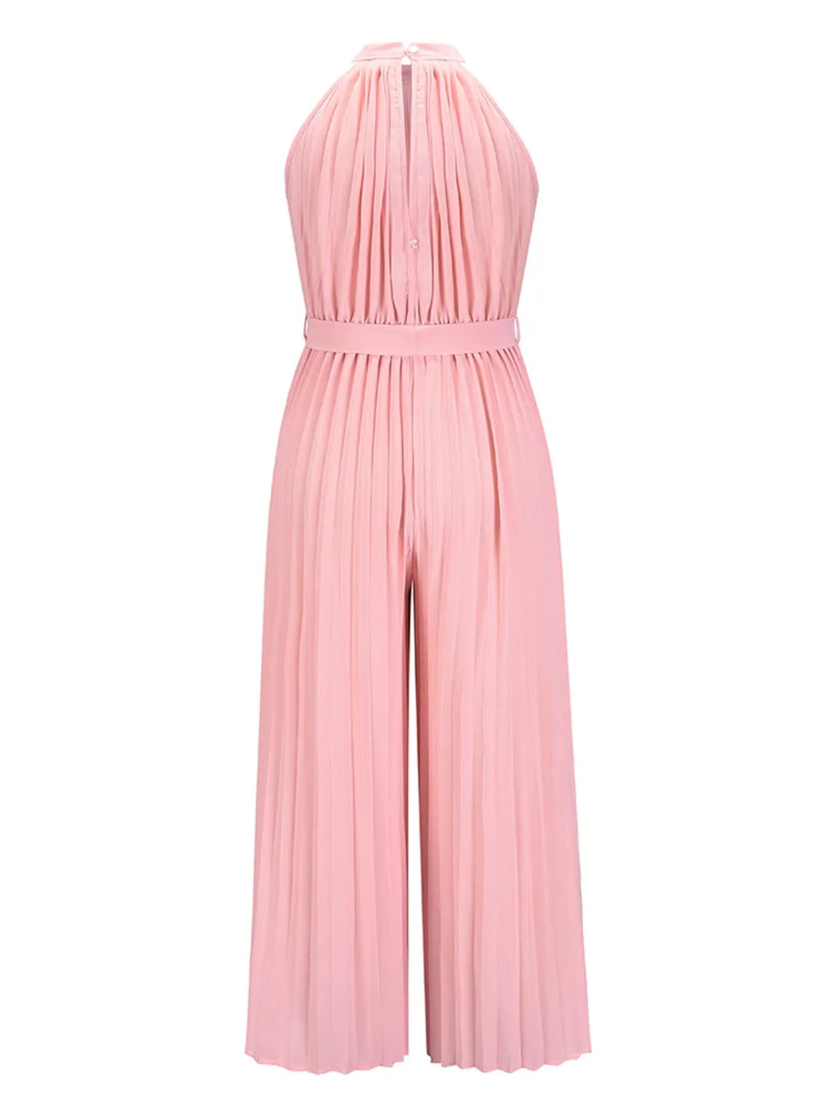 Cutout Tied Pleated Sleeveless Jumpsuit-Sets-Trendsi-[option4]-[option5]-[option6]-[option7]-[option8]-Shop-Boutique-Clothing-for-Women-Online