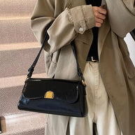 Golden Clasp Shoulder Bag-hand bag-Trendsi-[option4]-[option5]-[option6]-[option7]-[option8]-Shop-Boutique-Clothing-for-Women-Online