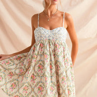 SO ME Mixed Floral Print Sleeveless Mini Dress-Dresses-Trendsi-[option4]-[option5]-[option6]-[option7]-[option8]-Shop-Boutique-Clothing-for-Women-Online