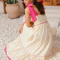 SO ME Ribbon Flowy Maxi Dress with Contrast Trim-Dresses-Trendsi-[option4]-[option5]-[option6]-[option7]-[option8]-Shop-Boutique-Clothing-for-Women-Online