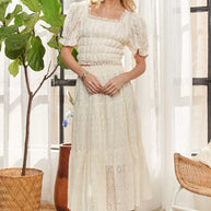 ADORA Lace Smocked Waist Peasant Top-top-Trendsi-[option4]-[option5]-[option6]-[option7]-[option8]-Shop-Boutique-Clothing-for-Women-Online