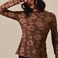 SO ME Stretched Jacquard Casual Tops with Thumb Opening-Blouses-Trendsi-[option4]-[option5]-[option6]-[option7]-[option8]-Shop-Boutique-Clothing-for-Women-Online