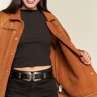 FAUX FUR AND SUEDE JACKET PLUS SIZE-Jade By Jane-[option4]-[option5]-[option6]-[option7]-[option8]-Shop-Boutique-Clothing-for-Women-Online