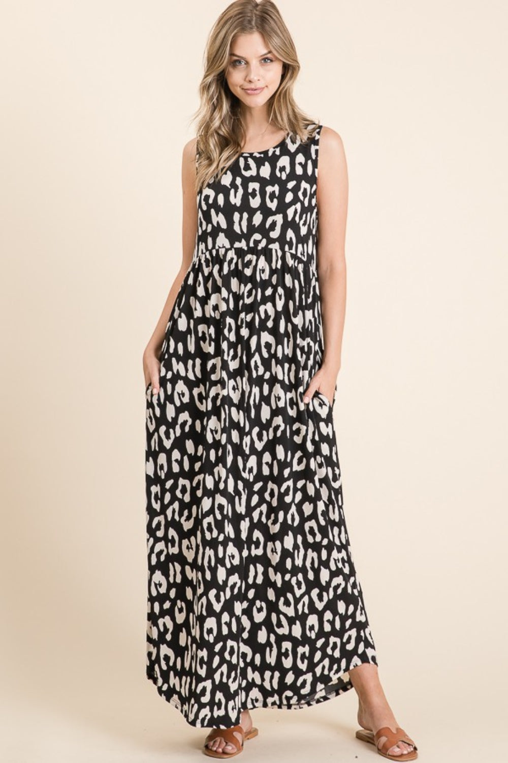 BOMBOM Leopard Maxi Dress with Pockets-Trendsi-Black-S-[option4]-[option5]-[option6]-[option7]-[option8]-Shop-Boutique-Clothing-for-Women-Online