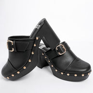 Septim Genuine Leather Studded Clog Heels-Rag Company-[option4]-[option5]-[option6]-[option7]-[option8]-Shop-Boutique-Clothing-for-Women-Online