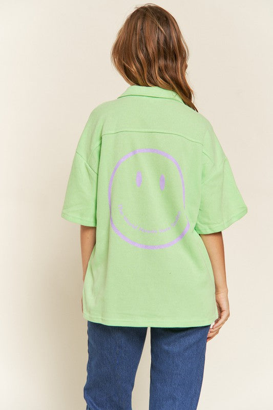 SMILE FACE BACK SHIRTS TOP-Jade By Jane-[option4]-[option5]-[option6]-[option7]-[option8]-Shop-Boutique-Clothing-for-Women-Online