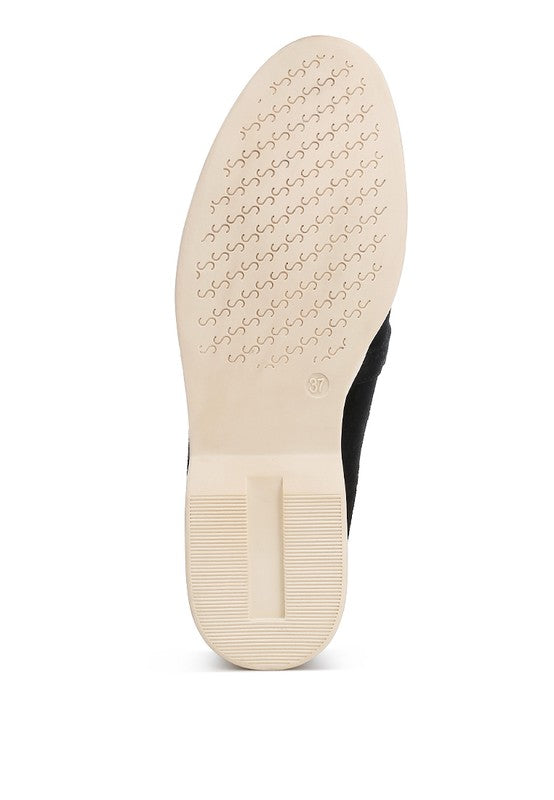 Nautica Genuine Suede Knot Detailed Loafers-Rag Company-[option4]-[option5]-[option6]-[option7]-[option8]-Shop-Boutique-Clothing-for-Women-Online