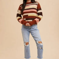 Annie Wear Color Block Round Neck Long Sleeve Sweater-Sweaters-Trendsi-[option4]-[option5]-[option6]-[option7]-[option8]-Shop-Boutique-Clothing-for-Women-Online