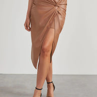 Twist Detail High Waist Skirt-Skirts-Trendsi-[option4]-[option5]-[option6]-[option7]-[option8]-Shop-Boutique-Clothing-for-Women-Online