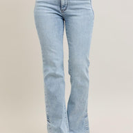 Judy Blue Tummy Control Vintage Wash Side Slit Slim Boot Jeans-Trendsi-[option4]-[option5]-[option6]-[option7]-[option8]-Shop-Boutique-Clothing-for-Women-Online