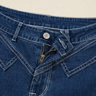 Denim Stitch High-Waist Cuff Jeans-JUNIPER BLVD-[option4]-[option5]-[option6]-[option7]-[option8]-Shop-Boutique-Clothing-for-Women-Online