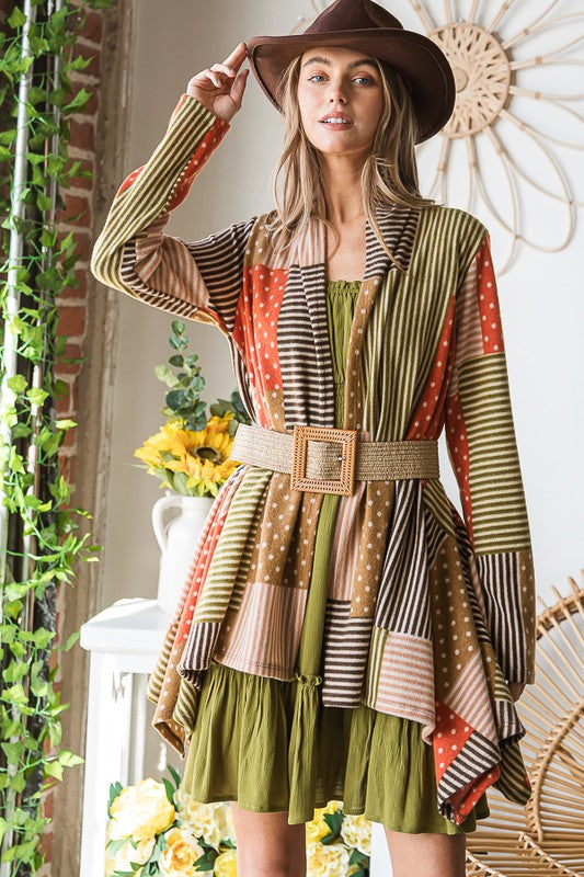 POLKADOT PRINT CARDIGAN PLUS SIZE-Jade By Jane-[option4]-[option5]-[option6]-[option7]-[option8]-Shop-Boutique-Clothing-for-Women-Online