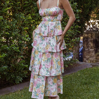 Floral Layered Ruffle Dress-Dresses-Trendsi-[option4]-[option5]-[option6]-[option7]-[option8]-Shop-Boutique-Clothing-for-Women-Online