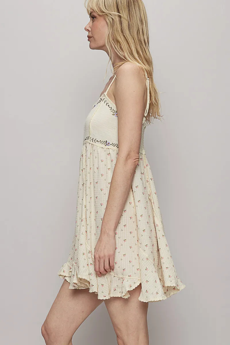 POL Ruffled Hem Floral Print Cami Mini Dress-Dresses-Trendsi-[option4]-[option5]-[option6]-[option7]-[option8]-Shop-Boutique-Clothing-for-Women-Online