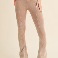 Stone Washed Ribbed Yoga Pants-Yelete-[option4]-[option5]-[option6]-[option7]-[option8]-Shop-Boutique-Clothing-for-Women-Online