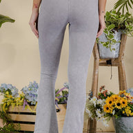 Stone Washed Ribbed Yoga Pants-Yelete-[option4]-[option5]-[option6]-[option7]-[option8]-Shop-Boutique-Clothing-for-Women-Online