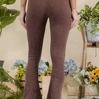 Stone Washed Ribbed Yoga Pants-Yelete-[option4]-[option5]-[option6]-[option7]-[option8]-Shop-Boutique-Clothing-for-Women-Online