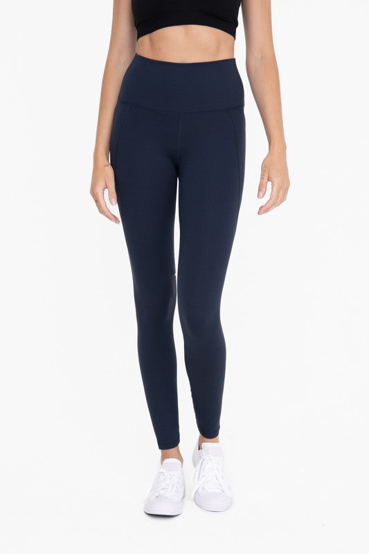 Mono B Tapered Band Essential Solid Highwaist Leggings-Mono B-Navy-S-[option4]-[option5]-[option6]-[option7]-[option8]-Shop-Boutique-Clothing-for-Women-Online