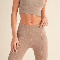 Stone Washed Ribbed Matching Yoga Set-Yelete-[option4]-[option5]-[option6]-[option7]-[option8]-Shop-Boutique-Clothing-for-Women-Online