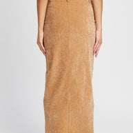CORDUROY MID SKIRT WITH FRONT SLIT-Emory Park-[option4]-[option5]-[option6]-[option7]-[option8]-Shop-Boutique-Clothing-for-Women-Online