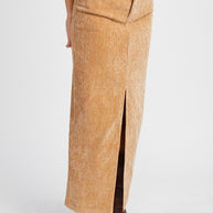 CORDUROY MID SKIRT WITH FRONT SLIT-Emory Park-[option4]-[option5]-[option6]-[option7]-[option8]-Shop-Boutique-Clothing-for-Women-Online