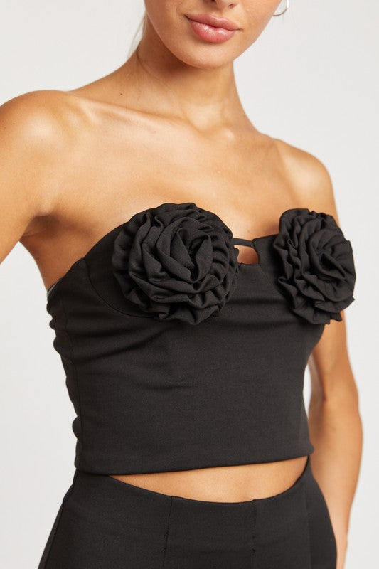 ROSETTE BUSTIER TOP-Emory Park-[option4]-[option5]-[option6]-[option7]-[option8]-Shop-Boutique-Clothing-for-Women-Online