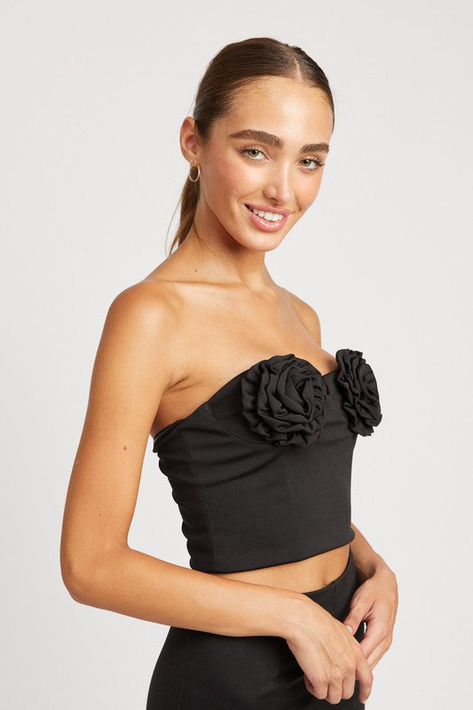 ROSETTE BUSTIER TOP-Emory Park-[option4]-[option5]-[option6]-[option7]-[option8]-Shop-Boutique-Clothing-for-Women-Online