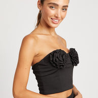 ROSETTE BUSTIER TOP-Emory Park-[option4]-[option5]-[option6]-[option7]-[option8]-Shop-Boutique-Clothing-for-Women-Online