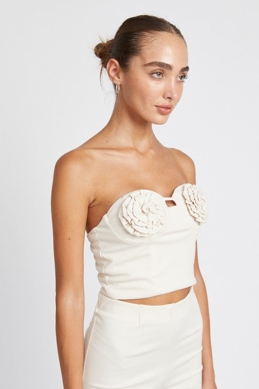 ROSETTE BUSTIER TOP-Emory Park-[option4]-[option5]-[option6]-[option7]-[option8]-Shop-Boutique-Clothing-for-Women-Online