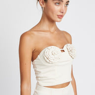 ROSETTE BUSTIER TOP-Emory Park-[option4]-[option5]-[option6]-[option7]-[option8]-Shop-Boutique-Clothing-for-Women-Online