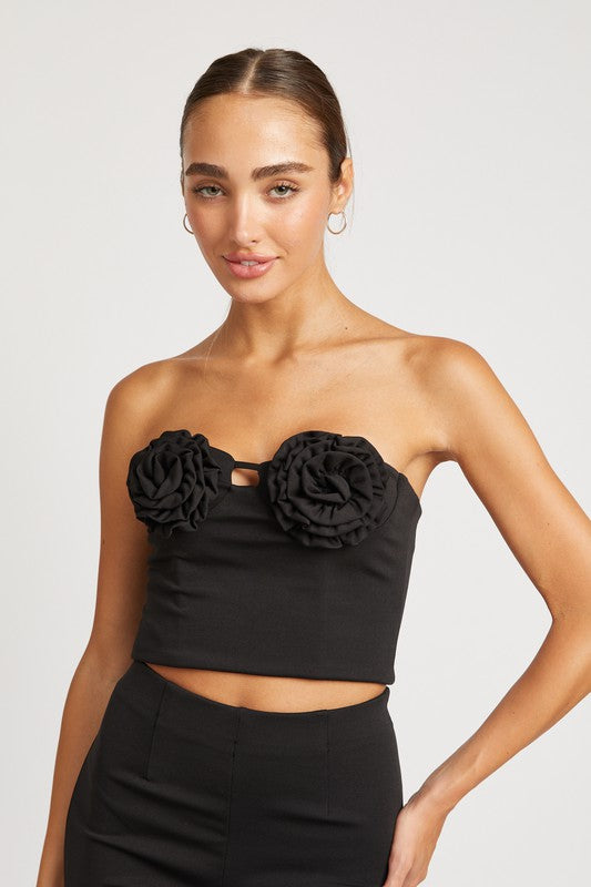 ROSETTE BUSTIER TOP-Emory Park-[option4]-[option5]-[option6]-[option7]-[option8]-Shop-Boutique-Clothing-for-Women-Online