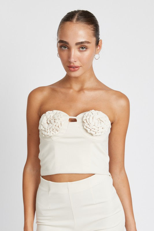 ROSETTE BUSTIER TOP-Emory Park-[option4]-[option5]-[option6]-[option7]-[option8]-Shop-Boutique-Clothing-for-Women-Online