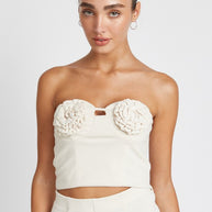 ROSETTE BUSTIER TOP-Emory Park-[option4]-[option5]-[option6]-[option7]-[option8]-Shop-Boutique-Clothing-for-Women-Online