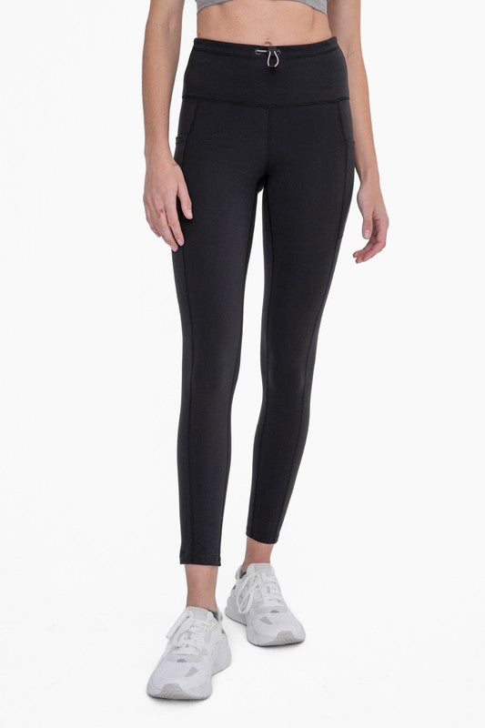 Mono B Green -Adjustable Bungee Waist Hiking Leggings-Mono B-Black-S-[option4]-[option5]-[option6]-[option7]-[option8]-Shop-Boutique-Clothing-for-Women-Online