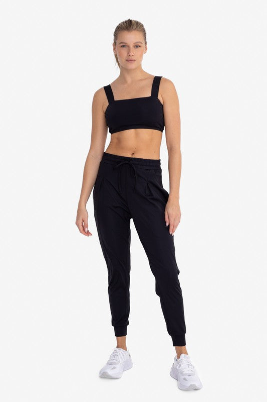 Mono B Solid Pleated Front Joggers-Mono B-[option4]-[option5]-[option6]-[option7]-[option8]-Shop-Boutique-Clothing-for-Women-Online