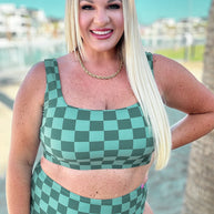 Bali Checkered High Waisted Swim Bottoms-Swimwear-Ave Shops-[option4]-[option5]-[option6]-[option7]-[option8]-Shop-Boutique-Clothing-for-Women-Online