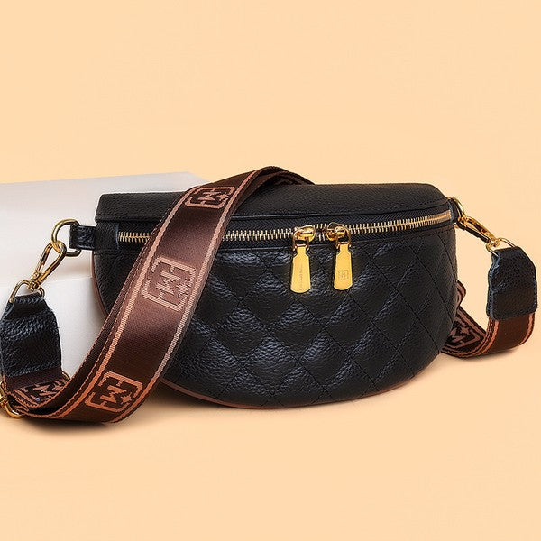 Myra Quilted Leather Crescent Sling Bag-Aili's Corner-[option4]-[option5]-[option6]-[option7]-[option8]-Shop-Boutique-Clothing-for-Women-Online