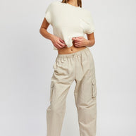 STRAIGHT LEG PANTS WITH ELASTIC WAIST BAND-Emory Park-[option4]-[option5]-[option6]-[option7]-[option8]-Shop-Boutique-Clothing-for-Women-Online
