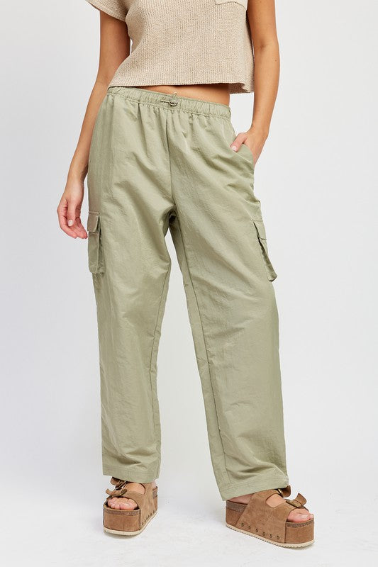 STRAIGHT LEG PANTS WITH ELASTIC WAIST BAND-Emory Park-[option4]-[option5]-[option6]-[option7]-[option8]-Shop-Boutique-Clothing-for-Women-Online
