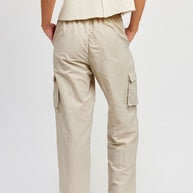 STRAIGHT LEG PANTS WITH ELASTIC WAIST BAND-Emory Park-[option4]-[option5]-[option6]-[option7]-[option8]-Shop-Boutique-Clothing-for-Women-Online