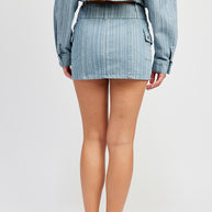 BELTED MINI DENIM SKIRT-Emory Park-[option4]-[option5]-[option6]-[option7]-[option8]-Shop-Boutique-Clothing-for-Women-Online