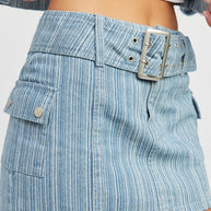 BELTED MINI DENIM SKIRT-Emory Park-[option4]-[option5]-[option6]-[option7]-[option8]-Shop-Boutique-Clothing-for-Women-Online