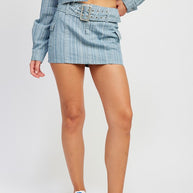 BELTED MINI DENIM SKIRT-Emory Park-[option4]-[option5]-[option6]-[option7]-[option8]-Shop-Boutique-Clothing-for-Women-Online