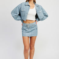 BELTED MINI DENIM SKIRT-Emory Park-[option4]-[option5]-[option6]-[option7]-[option8]-Shop-Boutique-Clothing-for-Women-Online