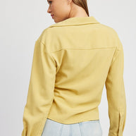 TIE FRONT CROPPED BLOUSE-Emory Park-[option4]-[option5]-[option6]-[option7]-[option8]-Shop-Boutique-Clothing-for-Women-Online