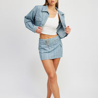CROPPED DENIM JACKET-Emory Park-[option4]-[option5]-[option6]-[option7]-[option8]-Shop-Boutique-Clothing-for-Women-Online